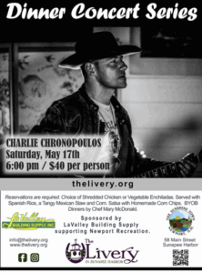 DINNER CONCERT SERIES: CHARLIE CHRONOPOULOS @ The Livery